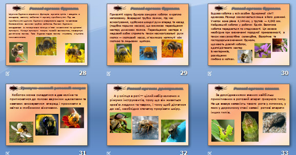 Презентація «Різноманітність ротових органів комах» для 8 кл.