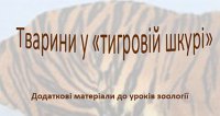 Презентація «Тварини у «тигровій шкурі»»